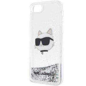 Karl Lagerfeld KLHCI8LNCHCS Apple iPhone 7/8/SE 2020 / SE 2022 silver kietas dėklas Glitter Choupette H - Image 6