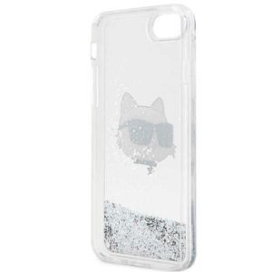 Karl Lagerfeld KLHCI8LNCHCS Apple iPhone 7/8/SE 2020 / SE 2022 silver kietas dėklas Glitter Choupette H - Image 7