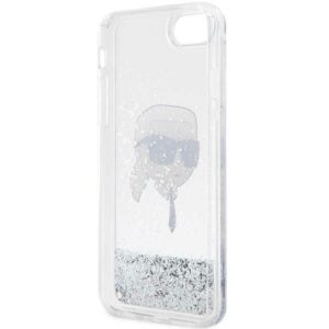 Karl Lagerfeld KLHCI8LNKHCH Apple iPhone 7/8/SE 2020 / SE 2022 silver kietas dėklas Glitter Karl Head - Image 7