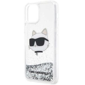 Karl Lagerfeld KLHCP12MLNCHCS Apple iPhone 12/12 Pro 6,1" silver kietas dėklas Glitter Choupette Head - Image 6