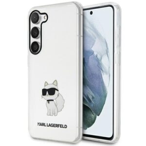 Karl Lagerfeld KLHCS23MHNCHTCT S23+ S916skaidrus kietas dėklas Ikonik Choupette - Image 1