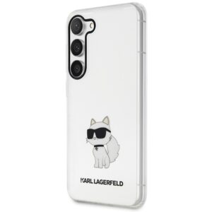 Karl Lagerfeld KLHCS23MHNCHTCT S23+ S916skaidrus kietas dėklas Ikonik Choupette - Image 2