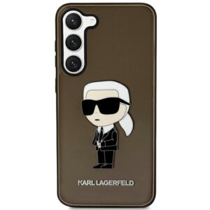 Karl Lagerfeld KLHCS23MHNIKTCK S23+ S916 juodos spalvos kietas dėklas Ikonik Karl Lagerfeld - Image 1