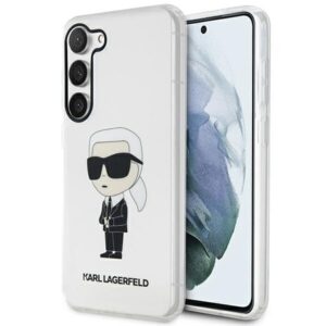 Karl Lagerfeld KLHCS23SHNIKTCT S23 S911 skaidrus kietas dėklas Ikonik Karl Lagerfeld - Image 1