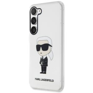 Karl Lagerfeld KLHCS23SHNIKTCT S23 S911 skaidrus kietas dėklas Ikonik Karl Lagerfeld - Image 2