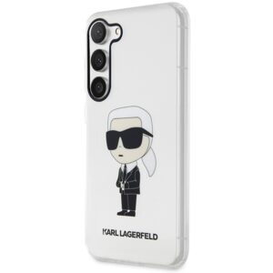 Karl Lagerfeld KLHCS23MHNIKTCT S23+ S916skaidrus kietas dėklas Ikonik Karl Lagerfeld - Image 2