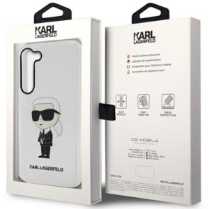Karl Lagerfeld KLHCS23MHNIKTCT S23+ S916skaidrus kietas dėklas Ikonik Karl Lagerfeld - Image 8
