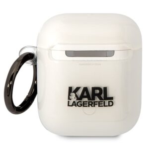 Karl Lagerfeld KLA2HNIKTCT AirPods 1/2 dėklas skaidrus Karl`s Head - Image 2