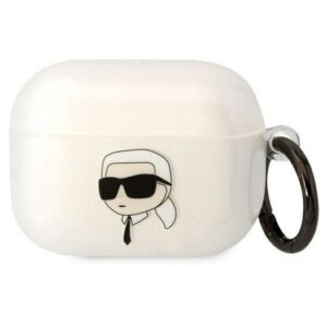 Karl Lagerfeld KLAPHNIKTCT AirPods Pro dėklas skaidrus Karl`s Head
