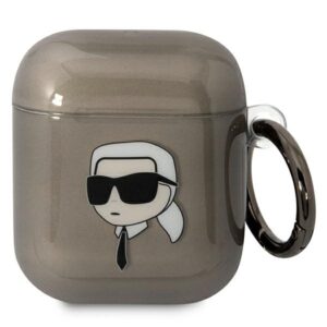 Karl Lagerfeld KLA2HNIKTCK AirPods 1/2 dėklas juodos spalvos Karl`s Head