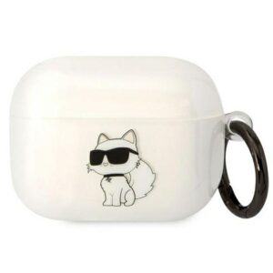 Karl Lagerfeld KLAPHNCHTCT Airpods Prodėklas skaidrus Ikonik Choupette - Image 1