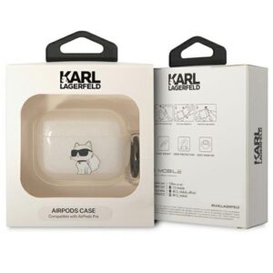 Karl Lagerfeld KLAPHNCHTCT Airpods Prodėklas skaidrus Ikonik Choupette - Image 3