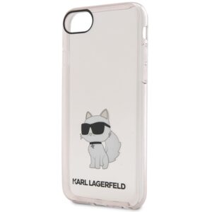 Karl Lagerfeld KLHCI8HNCHTCP Apple iPhone 7/8/SE 2020 / SE 2022 rožinės spalvos kietas dėklas Ikonik Choupette - Image 3