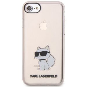 Karl Lagerfeld KLHCI8HNCHTCP Apple iPhone 7/8/SE 2020 / SE 2022 rožinės spalvos kietas dėklas Ikonik Choupette - Image 5