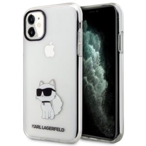 Karl Lagerfeld KLHCN61HNCHTCT Apple iPhone 11/ Xr 6,1" skaidrus kietas dėklas Ikonik Choupette - Image 1
