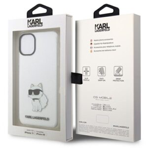 Karl Lagerfeld KLHCN61HNCHTCT Apple iPhone 11/ Xr 6,1" skaidrus kietas dėklas Ikonik Choupette - Image 8