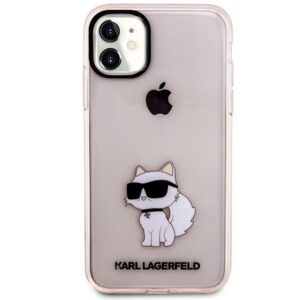 Karl Lagerfeld KLHCN61HNCHTCP Apple iPhone 11/ Xr 6,1" rožinės spalvos kietas dėklas Ikonik Choupette - Image 3
