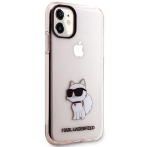 Karl Lagerfeld KLHCN61HNCHTCP Apple iPhone 11/ Xr 6,1" rožinės spalvos kietas dėklas Ikonik Choupette - Image 4
