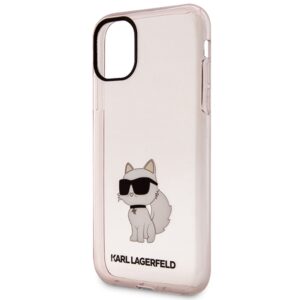 Karl Lagerfeld KLHCN61HNCHTCP Apple iPhone 11/ Xr 6,1" rožinės spalvos kietas dėklas Ikonik Choupette - Image 6