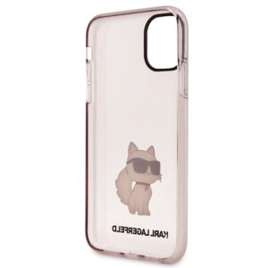 Karl Lagerfeld KLHCN61HNCHTCP Apple iPhone 11/ Xr 6,1" rožinės spalvos kietas dėklas Ikonik Choupette - Image 7