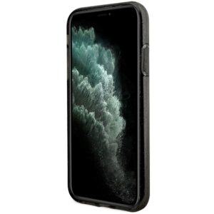 Karl Lagerfeld KLHCN61HNKCTGK Apple iPhone 11/ Xr 6,1" juodos spalvos kietas dėklas Gliter Karl&Choupette - Image 5