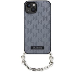Karl Lagerfeld KLHCP14SSACKLHPG Apple iPhone 14 / 15 / 13 6.1" silver kietas dėklas Saffiano Monogram Ch - Image 2
