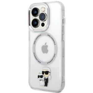 Karl Lagerfeld KLHMP13LHNKCIT Apple iPhone 13 Pro 6,1" kietas dėklas skaidrus Iconic Karl&Choupette Magsafe - Image 2