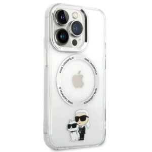 Karl Lagerfeld KLHMP13LHNKCIT Apple iPhone 13 Pro 6,1" kietas dėklas skaidrus Iconic Karl&Choupette Magsafe - Image 4