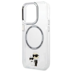 Karl Lagerfeld KLHMP13LHNKCIT Apple iPhone 13 Pro 6,1" kietas dėklas skaidrus Iconic Karl&Choupette Magsafe - Image 6