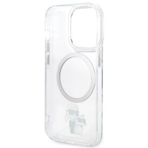Karl Lagerfeld KLHMP13LHNKCIT Apple iPhone 13 Pro 6,1" kietas dėklas skaidrus Iconic Karl&Choupette Magsafe - Image 7
