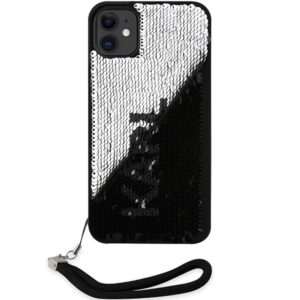 Karl Lagerfeld KLHCN61PSQRKS Apple iPhone 11 /Xr 6,1" silver kietas dėklas Sequins Cord - Image 3