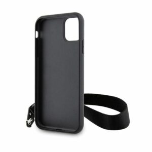 Karl Lagerfeld KLHCN61SAKLMBSK Apple iPhone 11/ Xr 6.1" juodos spalvos kietas dėklas Monogram Losange Saffiano - Image 7