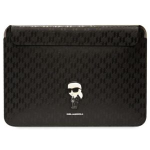 Karl Lagerfeld Dėklas kompiuteriui KLCS14SAKHPKK 14" juodos spalvos Saffiano Monogram Ikonik - Image 1