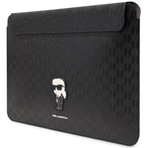 Karl Lagerfeld Dėklas kompiuteriui KLCS14SAKHPKK 14" juodos spalvos Saffiano Monogram Ikonik - Image 2