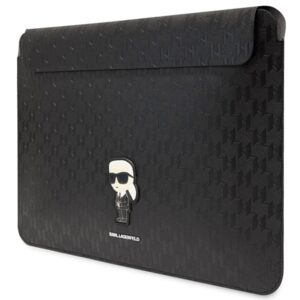 Karl Lagerfeld Dėklas kompiuteriui KLCS16SAKHPKK 16" juodos spalvos Saffiano Monogram Ikonik - Image 2