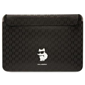 Karl Lagerfeld Dėklas kompiuteriui KLCS14SAKHPCK 14" juodos spalvos Saffiano Monogram Choupette - Image 1