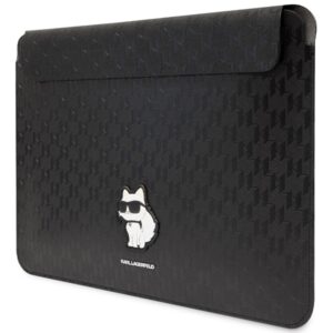 Karl Lagerfeld Dėklas kompiuteriui KLCS14SAKHPCK 14" juodos spalvos Saffiano Monogram Choupette - Image 2