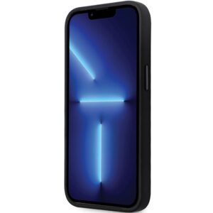 Karl Lagerfeld KLHCP14LSMHKNPK Apple iPhone 14 Pro 6.1" juodos spalvos Silicone Ikonik Metal Pin - Image 5