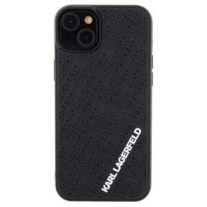 Karl Lagerfeld KLHCP15M3DMKRLK Apple iPhone 15 Plus / 14 Plus 6.7" juodos spalvos kietas dėklas 3D Rubber Multi Lo - Image 3
