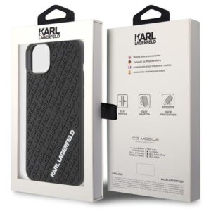 Karl Lagerfeld KLHCP15M3DMKRLK Apple iPhone 15 Plus / 14 Plus 6.7" juodos spalvos kietas dėklas 3D Rubber Multi Lo - Image 8