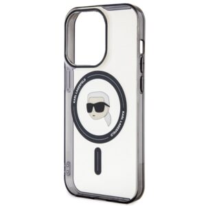 Karl Lagerfeld KLHMP15LHKHNOTK Apple iPhone 15 Pro 6.1" skaidrus kietas dėklas IML Karl`s Head MagSafe - Image 6