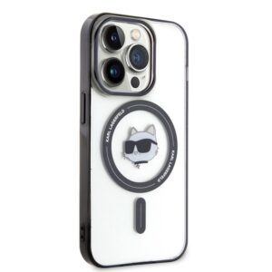 Karl Lagerfeld KLHMP15LHCHNOTK Apple iPhone 15 Pro 6.1" skaidrus kietas dėklas IML Choupette`s Head MagSafe - Image 4