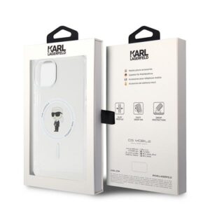 Karl Lagerfeld KLHMP15MHFCKNOT Apple iPhone 15 Plus / 14 Plus 6.7" skaidrus kietas dėklas IML Ikonik MagSafe - Image 8