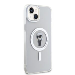 Karl Lagerfeld KLHMP15MHFCKNOT Apple iPhone 15 Plus / 14 Plus 6.7" skaidrus kietas dėklas IML Ikonik MagSafe - Image 4