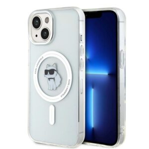 Karl Lagerfeld KLHMP15SHFCCNOT Apple iPhone 15/ 14 / 13 6.1" skaidrus kietas dėklas IML Choupette MagSafe - Image 1