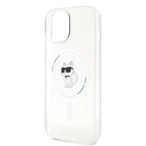 Karl Lagerfeld KLHMP15SHFCCNOT Apple iPhone 15/ 14 / 13 6.1" skaidrus kietas dėklas IML Choupette MagSafe - Image 6