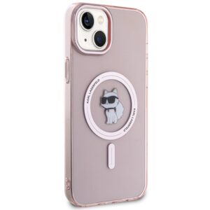Karl Lagerfeld KLHMP15MHFCCNOP Apple iPhone 15 Plus / 14 Plus 6.7" rožinės spalvos kietas dėklas IML Choupette MagSa - Image 4