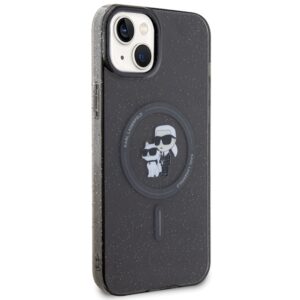Karl Lagerfeld KLHMP15MHGKCNOK Apple iPhone 15 Plus / 14 Plus 6.7" juodos spalvos kietas dėklas Karl&Choupette Gli - Image 4