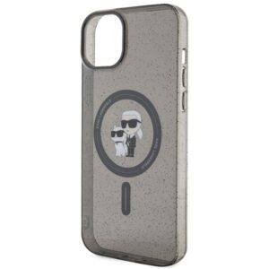 Karl Lagerfeld KLHMP15MHGKCNOK Apple iPhone 15 Plus / 14 Plus 6.7" juodos spalvos kietas dėklas Karl&Choupette Gli - Image 6