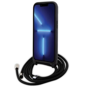 Karl Lagerfeld KLHCP15MSAKCPSK Apple iPhone 15 Plus / 14 Plus 6.7" kietas dėklas juodos spalvos Crossbody Saffiano - Image 4